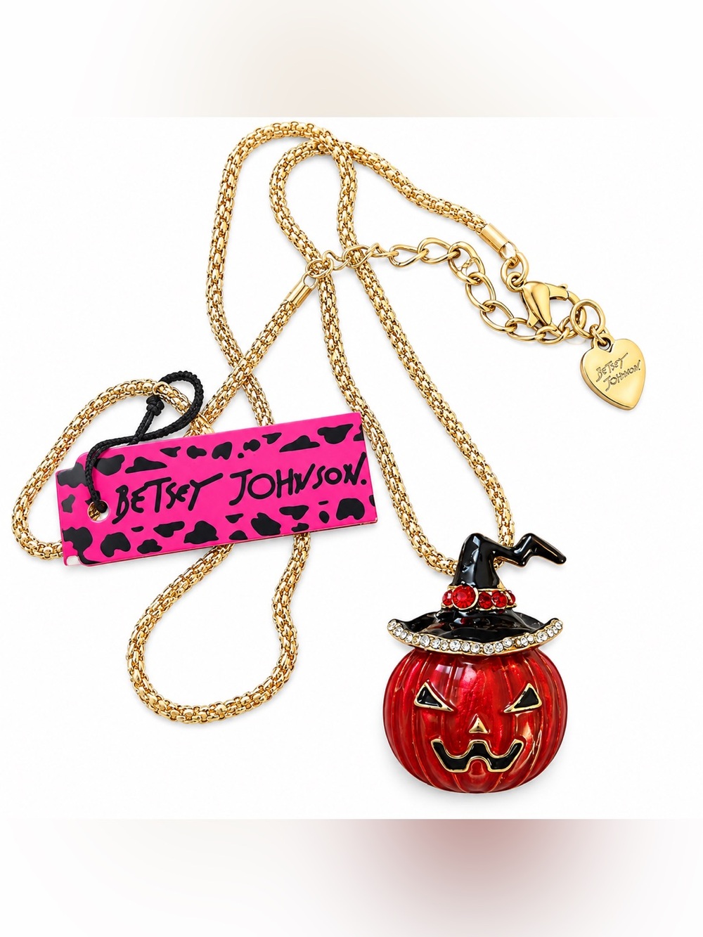 Betsey‎ Johnson Pumpkin Pendant Necklace